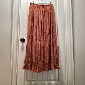 ee:some - Elegant Rust Maxi Skirt